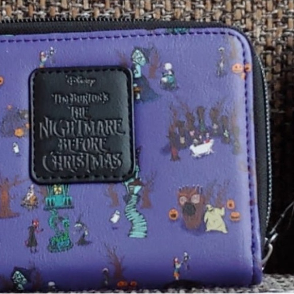 Disney Purple Wallet with Nightmare Before Christmas Design